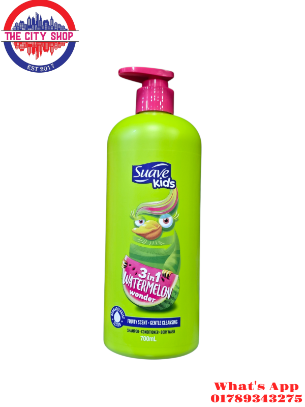 Suave Kids 3in1 Shampoo Conditioner & Body Wash (Watermelon Wonder) - 700ml