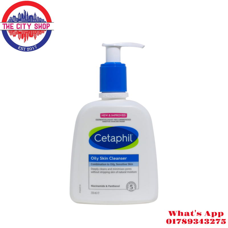 Cetaphil Oily Skin Cleanser Combination to Oily, Sensitive Skin - 236ML