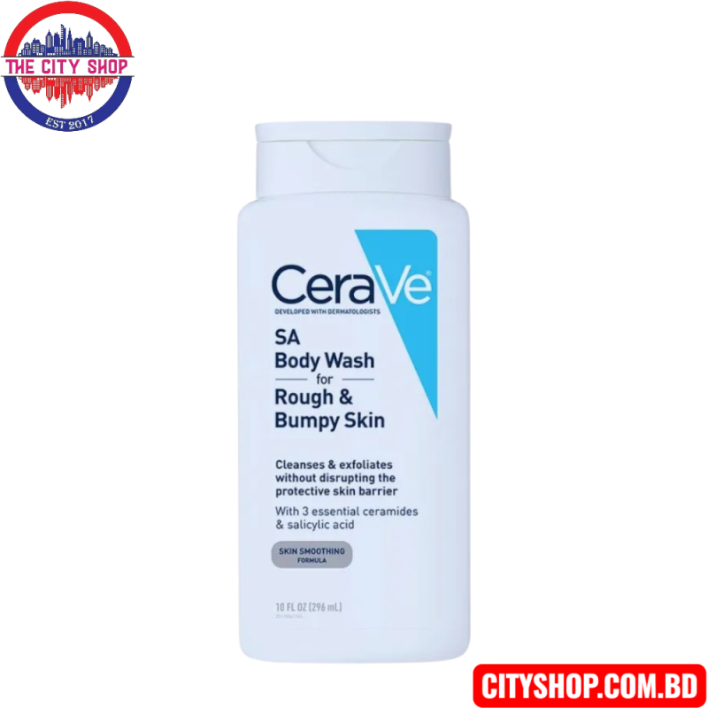 CeraVe SA Body Wash for Rough & Bumpy Skin -296ml