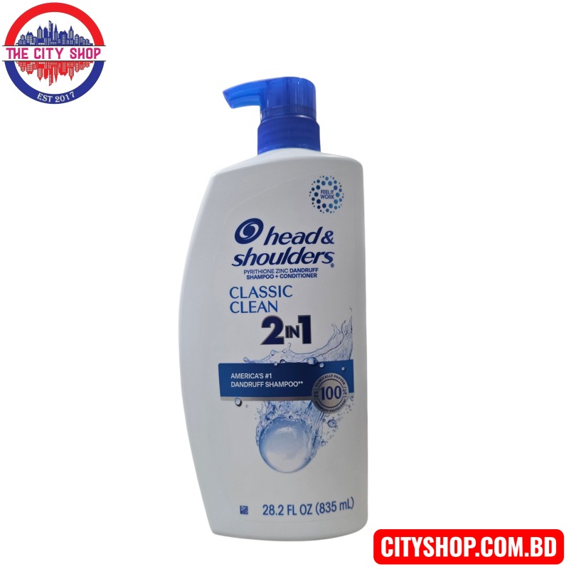 Head & Shoulders Classic Clean 2in1 Shampoo -835ml