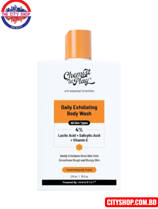 Chemist at Play Exfoliating Body Wash with Lactic Acid -236ml