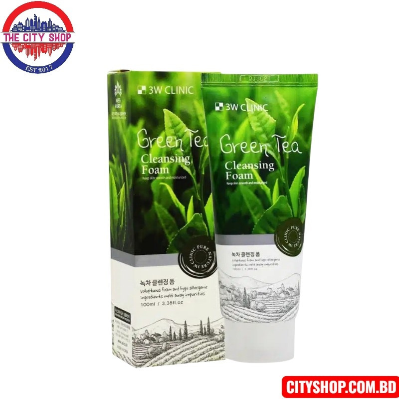 3w Clinic Green Tea Foam Cleansing –100ml