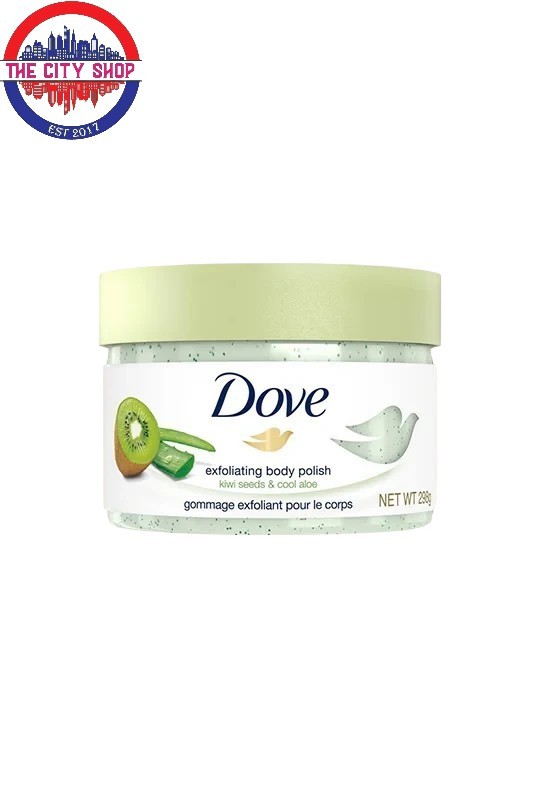 Dove Exfoliating Body Polish Kiwi Seeds & Cool Aloe Scent-298g