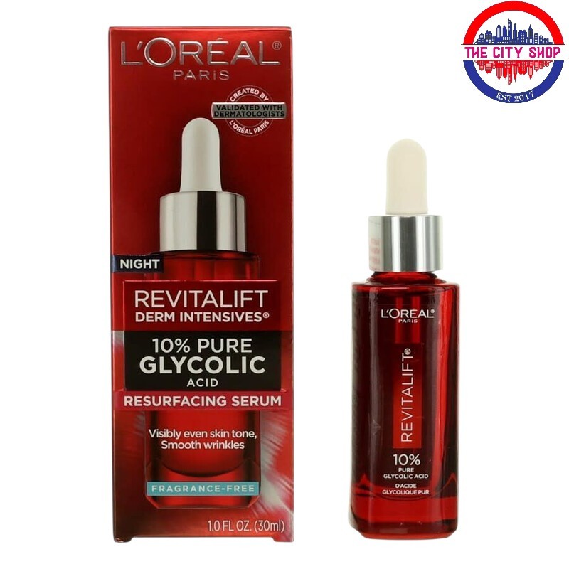 L'Oreal Paris Revitalift NIGHT 10% Pure Glycolic Acid Face Serum-30ml