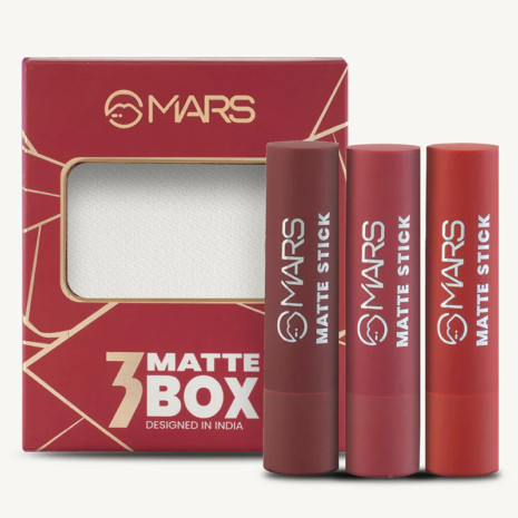 MARS Matte Lipsticks Box | Set of 3