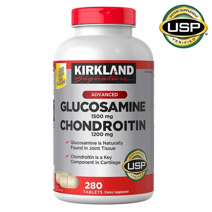 Kirkland Signature ,Glucosamine , Chondroitin, -280 Tablets