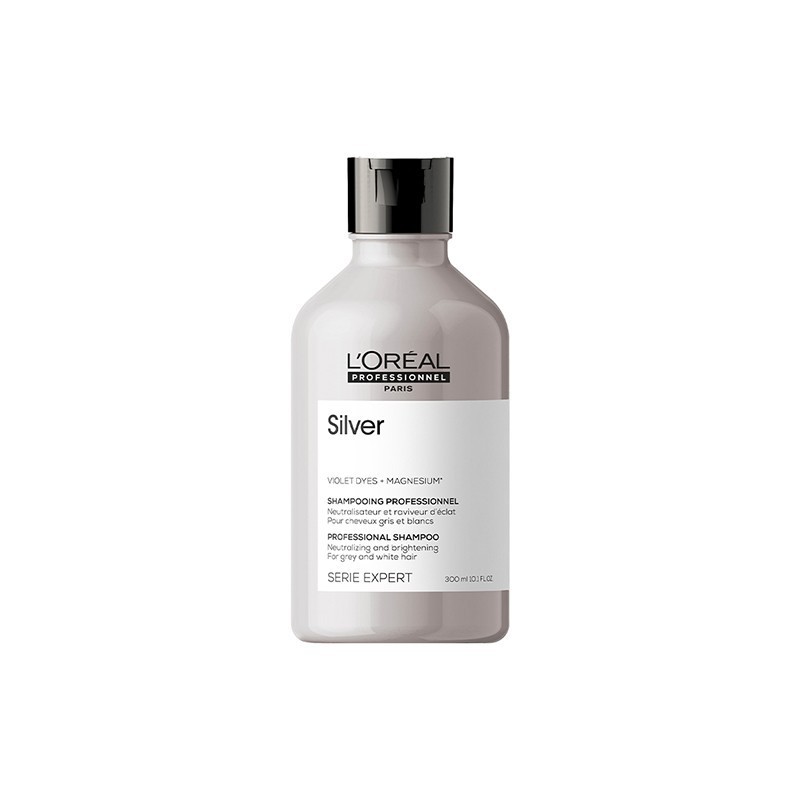 L'Oreal Serie Expert Silver Violet Dyes + Magnesium Professional Shampoo -300ml