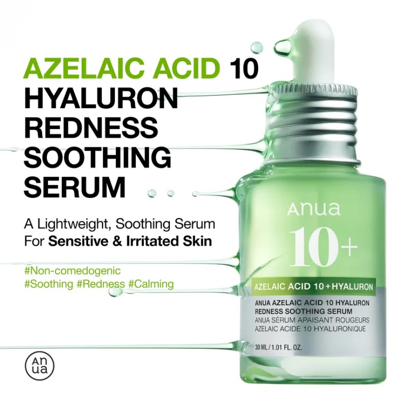 ANUA Azelaic Acid 10 Hyaluron Redness Soothing Serum mini -10ml
