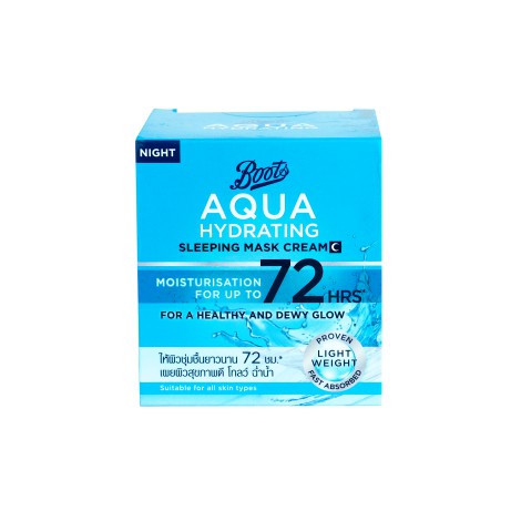 Boots Aqua Hydrating 72H Sleeping Mask Cream-50ml