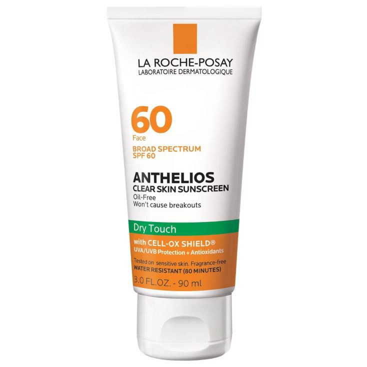 La Roche Posay Anthelios Clear Skin Dry Touch Face Sunscreen for Acne Prone Skin - SPF 60-90ml