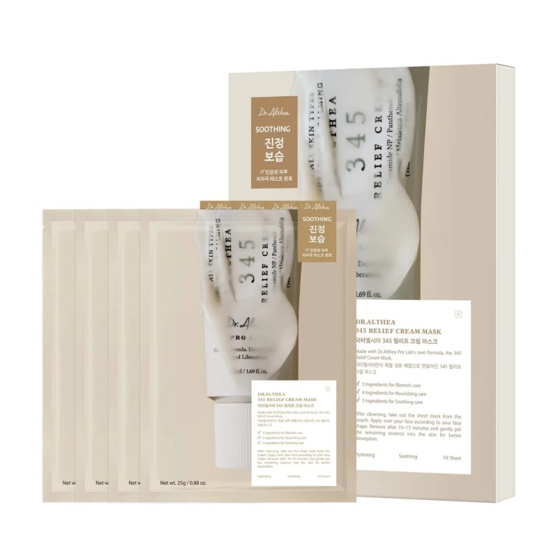 Dr Althea 345 Relief Cream Mask (Pack of 4)